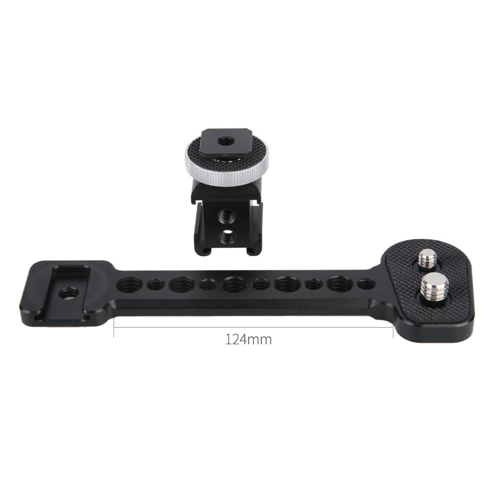 NICEYRIG Shoe Bracket Camera Extension Bracket Bracket Universal Bracket Compatible with DJI Gimbal 391 3-Sided (Single Item) -