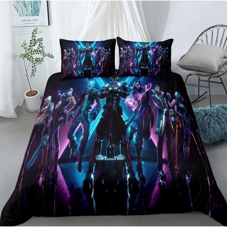 Galaxy Sport Team Bedding Set 3pcs Twin Size Comforter Cover Sheet Pillowcase Digital Printed Fan Bed Set