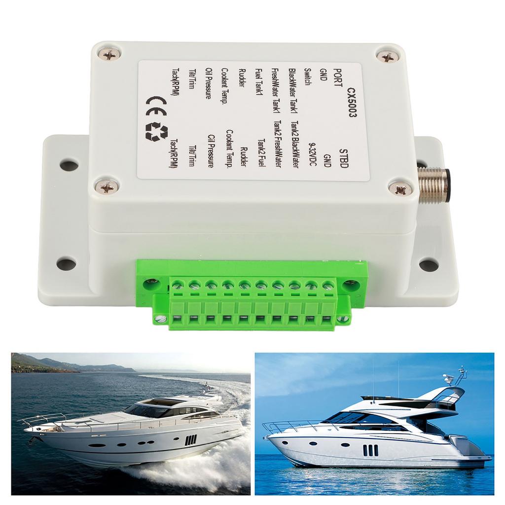 9‑32V DC Converter Box Convert Sensor Singal To NMEA2000 IP67 Waterproof for Boat Yacht