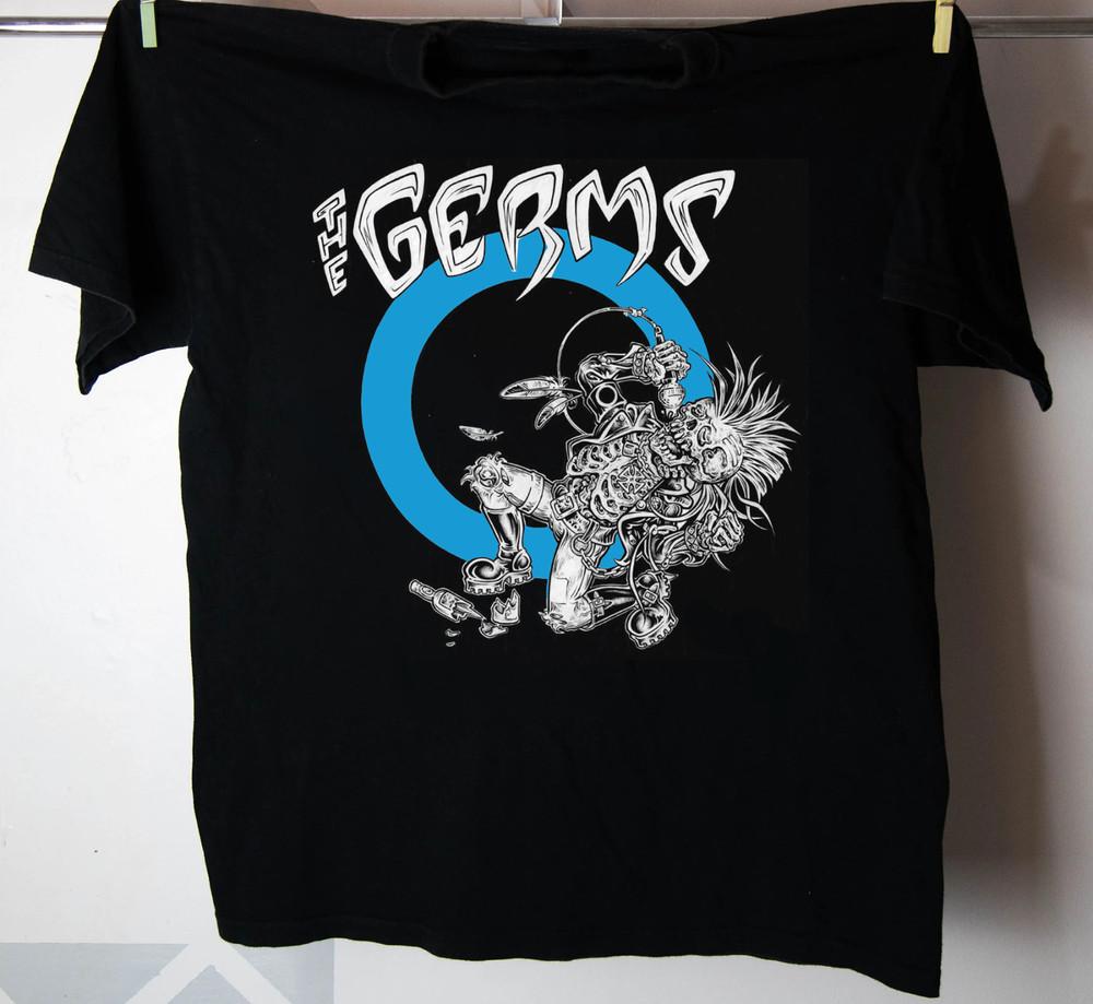 Постер The Germs Футболка Музыкальной Группы Черная Унисекс S-5XL EM0893 Унисекс Футболка