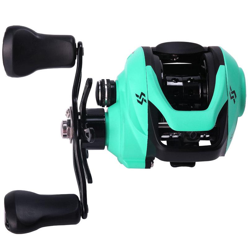 Комбинированные катушки для удочек для наживки с 4-секционными удилищами для наживки, 12 + 1BB, набор для кастинговой катушки