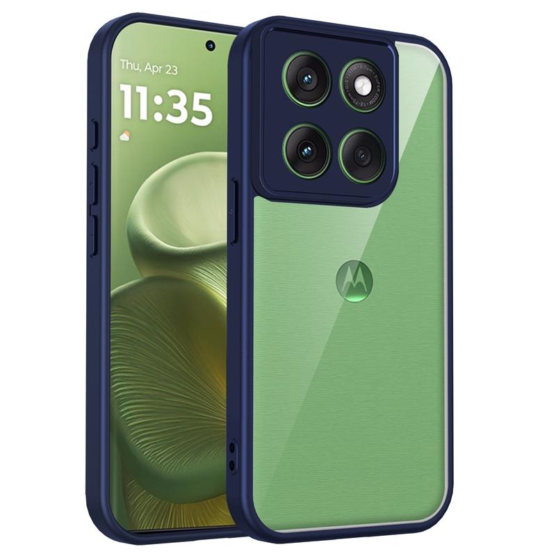 Прозрачный силиконовый чехол для Motorola Moto G86 G56 G96 G85 G75 G55 G35 G15 Power G05 Задняя панель из ПК Бампер из ТПУ Противоударный чехол для телефона