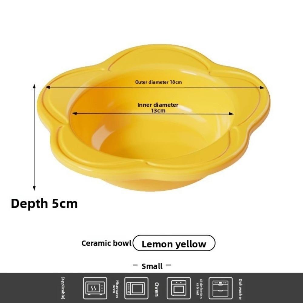 Керамическая миска для кошек большой вместимости Миски для собак в виде цветка Прочная миска на высокой ножке для питомцев Кормление питомца