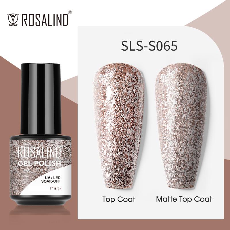 ROSALIND Гель-лак с блестками, полуперманентный гель-лак «кошачий глаз» для ногтей, замачиваемый УФ-гель-лак, гель-лак для дизайна ногтей