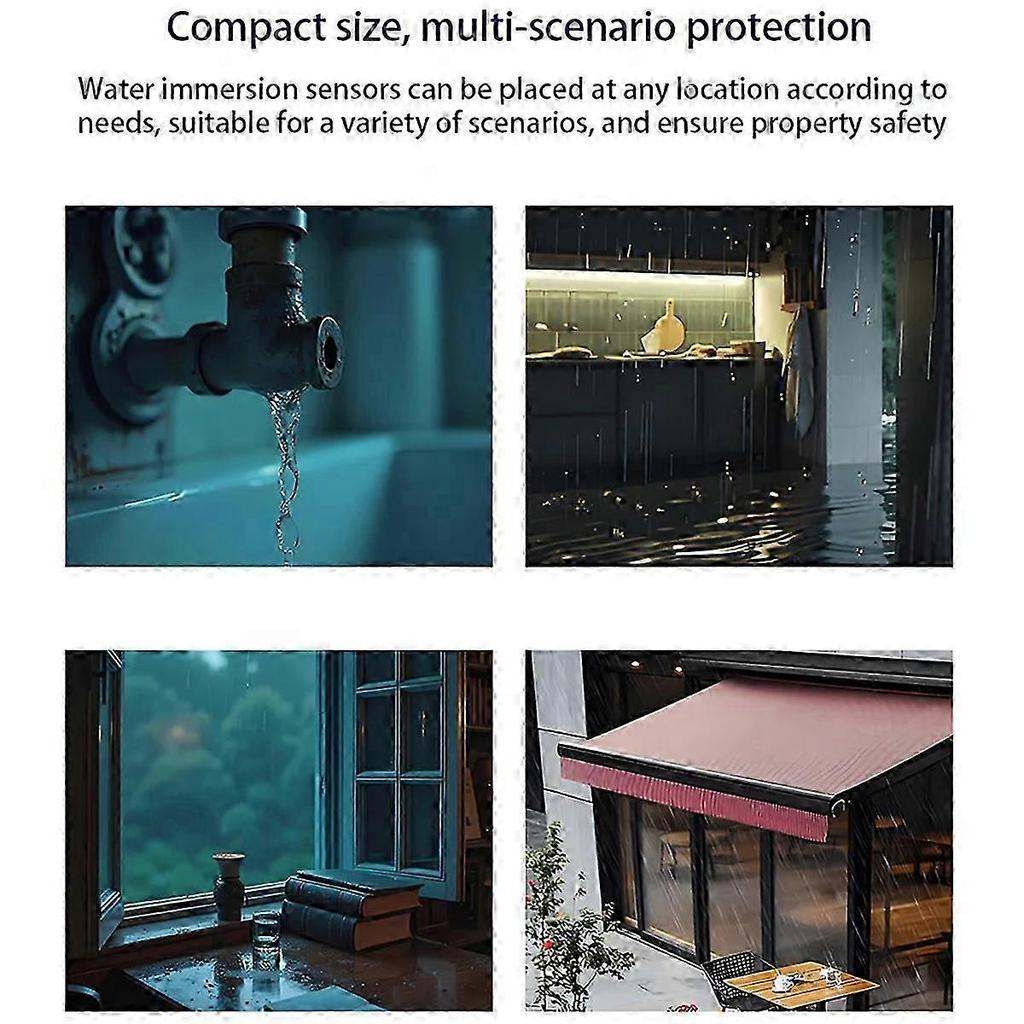 Zigbee Smart Rain Sensor for Outdoor Wireless Rain Detection Waterproof, Zigbee Hub Required,Linkag