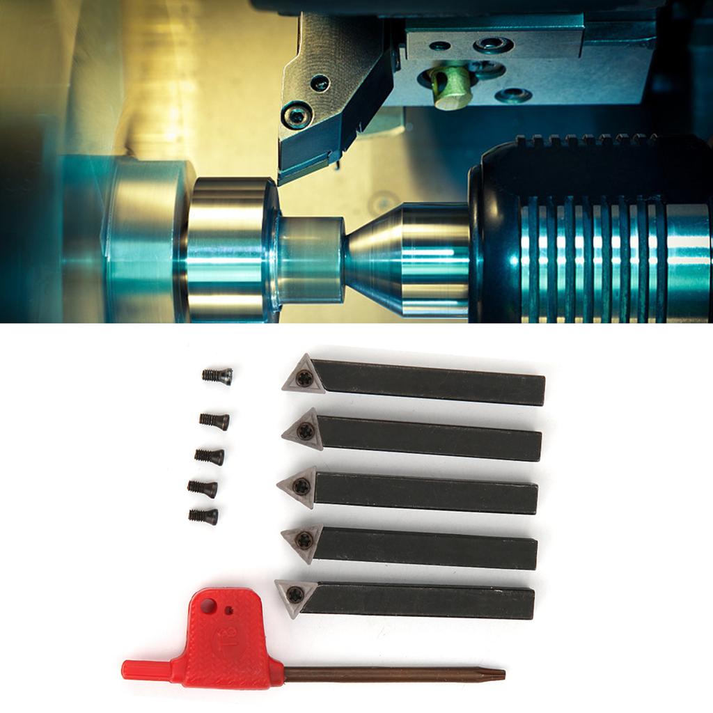 Набор из 5 шт. 14-дюймовых индексируемых токарных инструментов для обработки твердосплавных токарных станков, режущих и торцевых инструментов