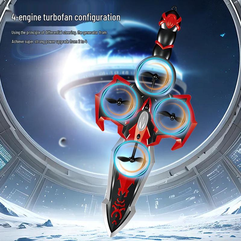 Retro Remote-Control Flying Sword Drone: Children's Toy Airplane Model