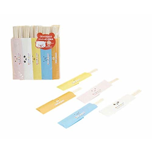 Kids' Origami Chopstick Bag, Aspen Genroku Chopsticks, 6 inches (50 pairs assorted) / 62-6650-97
