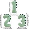 Matte Finish Dinosaur Theme Balloons Number Shape Birthday Party Balloons  For 1-3 Year Olds