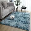 1PC Washable Fluffy Carpet Plush Rug Floor Mat Long Plush Tie Dye Large Size Soft Decoration Bedroom