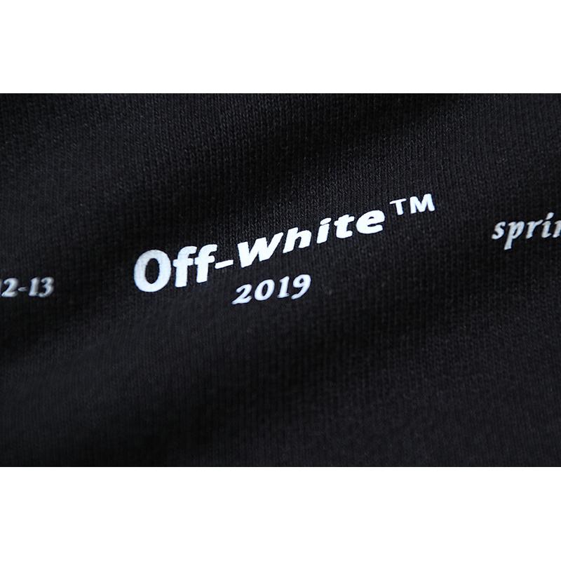 1088 Off-White 2026 Осень/Зима Новинка 99 Цифровой Розовый Стрела Граффити Принт Мужские и Женские Худи Толстовки
