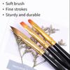 Набор акриловых кистей для ногтей 3 шт./набор Профессиональные кисти для наращивания акриловой пудрой Инструменты для маникюрного салона для нейл-арта 3D-лепки