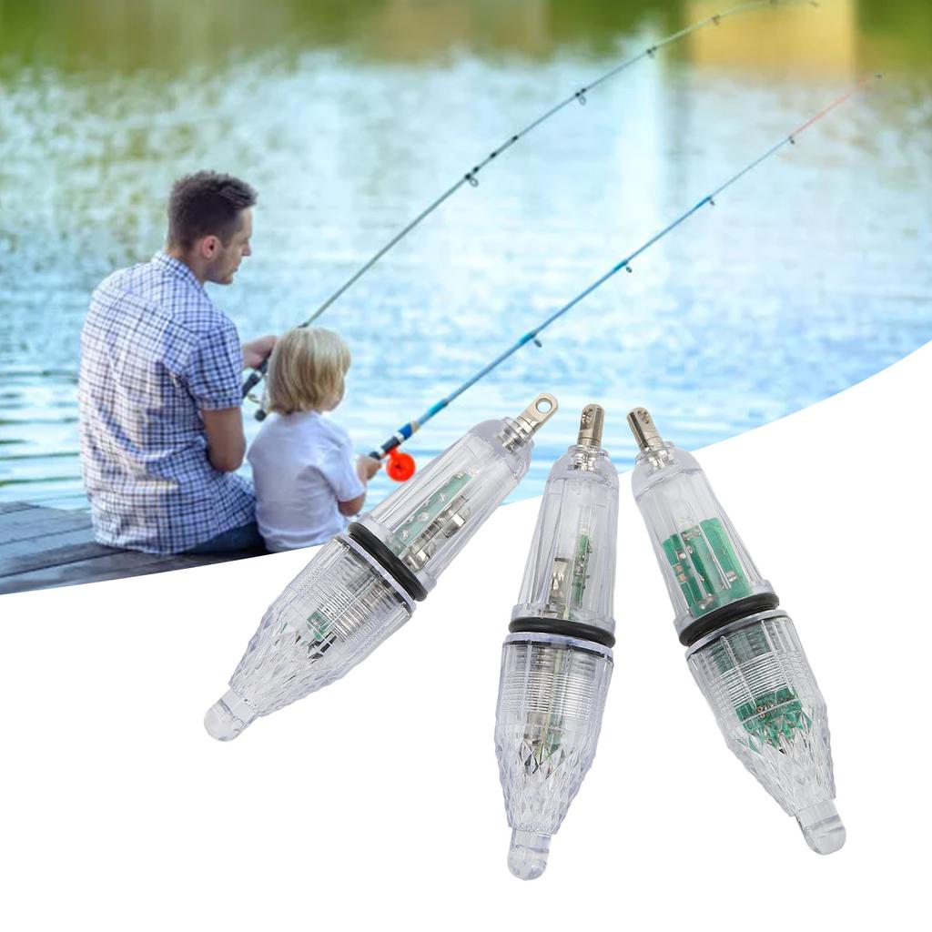 3PCS LED Underwater Fishing Light Lure Fish Bait Lure Lamp Color Changing Flashing Fishing Light