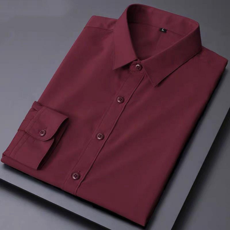 Men's Plus Size Iron-Free White Dress Shirt