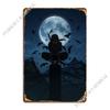 Genjutsu Itachi Moon Metal Sign Poster Wall Decor Plaques Wall Decor Garage Tin Sign Poster