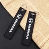 Canvas Car Logo Keychain Keyring Pendant For Honda Civic Xrv CRV City Accord Fit Jazz Insight Pilot Odyssey Passport Shuttle HRV EB1