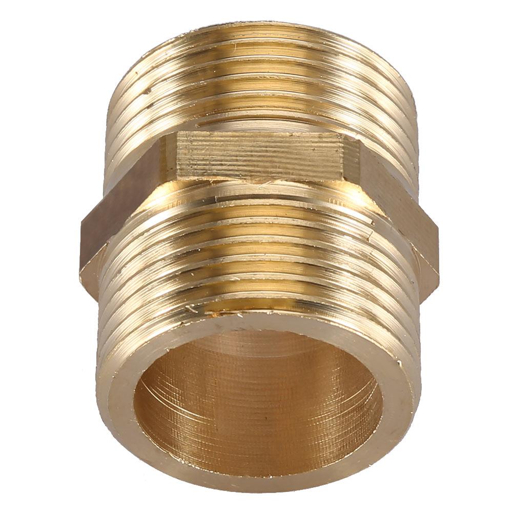 G1 Brass Pipe Fitting Hex Nipple Water Tube Connecting Accessories (intensification)