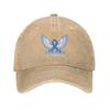 Кепка-бейсболка Warrior Prostate Cancer Aware Hat унисекс CottonFits для мужчин и женщин, регулируемая кепка из стираного денима для папы