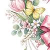 Весенний Цветочный Венок Наклейка на Окно Цветочный Венок из Подсолнухов/Тюльпанов с Бантом Статическая Наклейка Многоразовые Стеклянные Наклейки для Дома Гостиной Кухни