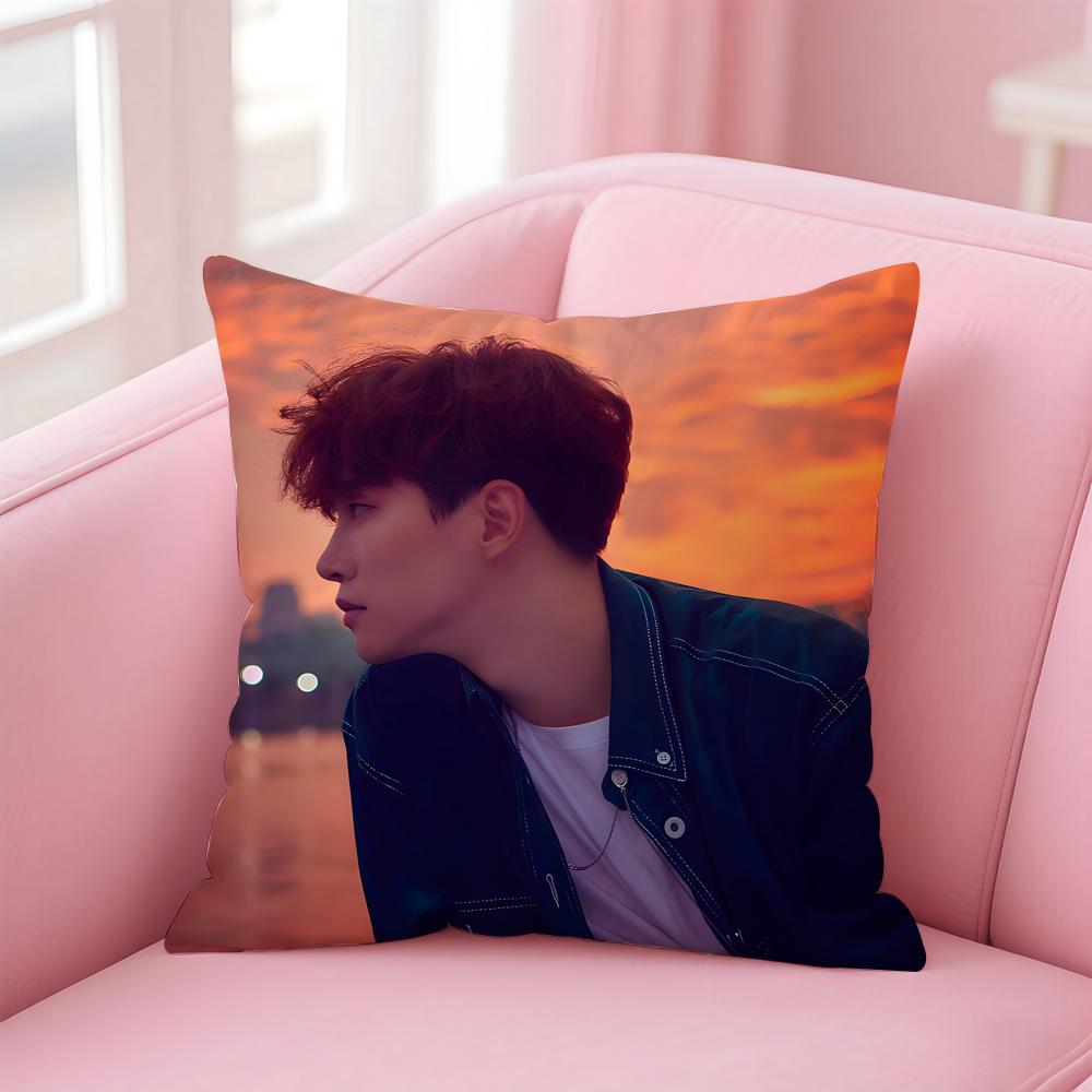singer charismatic JJunho Cushion Cover Pillow Case Soft Skin Friendly Fabric  Concealed Zipper