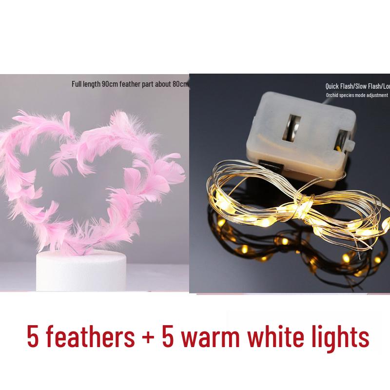 10 Топперов и украшений для торта в виде перьев ангельских крыльев