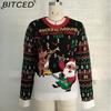 Reindeer Jacquard Christmas Collection Autumn/Winter Santa Claus Knit Sweater