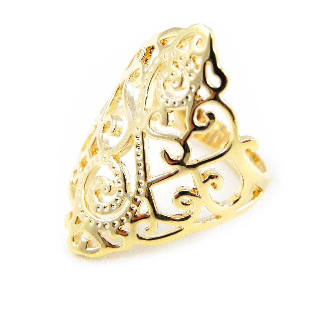 Позолоченное кольцо "Кармен"