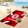 Middlesbrough FC Personalized Printed Beach Towel Soccer Logo Support Custom Name Text Absorbent Towel For Sport Travel Special Gift