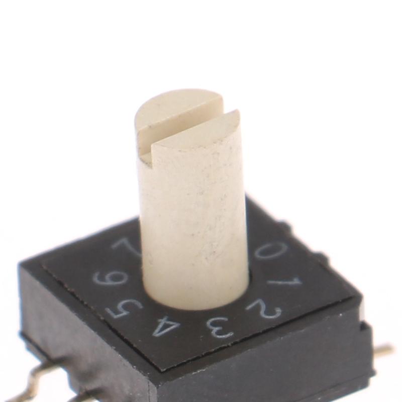 1 шт. Rm3Haf-10 поворотный переключатель 10 0-9 кодовый переключатель патч 3:3 С ручкой