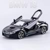 1/24 BMW I8 Supercar Alloy Car Diecasts & Toy Vehicles Car Model Sound and Light Pull Back Car Toys for Kids Gifts