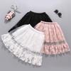 Children's Clothing Girls' Half Skirt Summer Children's Mesh Skirt Long Skirt Girls' Puffy Skirt Lace Pleated Skirt