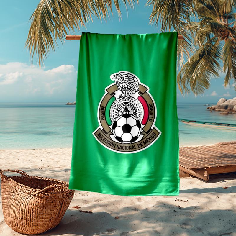 México Football Fashion Beach Towel: Ideal for Summer Adventures Soft, absorbent and quick drying suitable for swimming and bathing