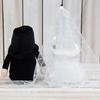 2Pcs/Set Bride Groom Doll Lace Bendable Flower Arm Cloth Nose Design Ornament Wedding Gnome