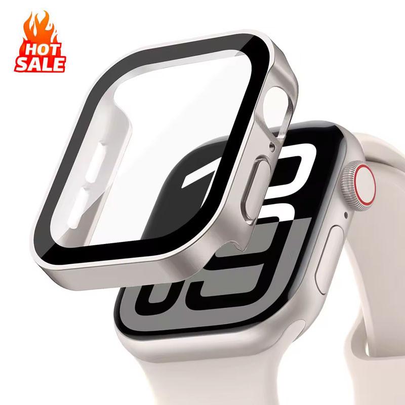 Waterproof Case Screen Protector glass+Cover for Apple Watch Ultra 49mm 46mm 45mm 44mm 42mm 41mm 40mm iWatch 10 9 8 7 6 5 4