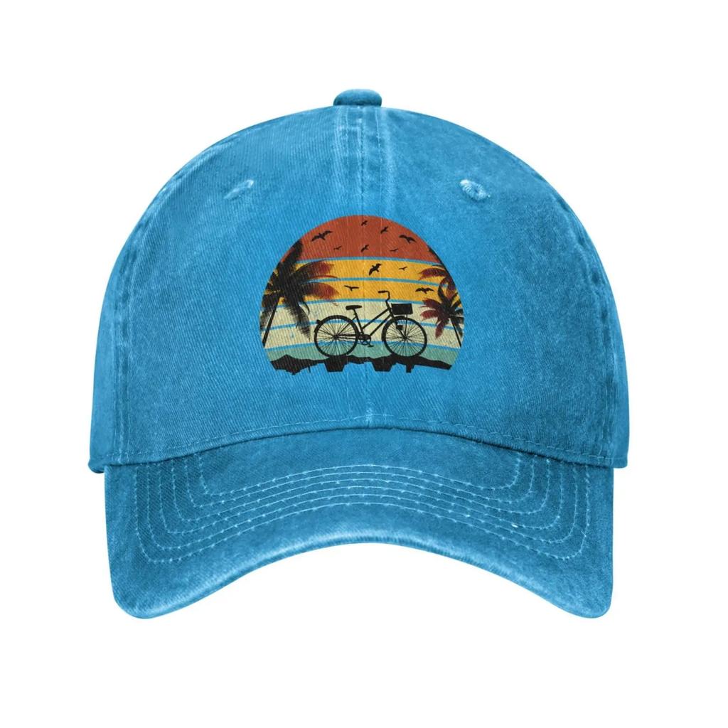 Travel Sea Beach Retro Vintage Sunset Baseball Cap for Men Women Vintage Trucker Hat Golf Hats Dad Caps