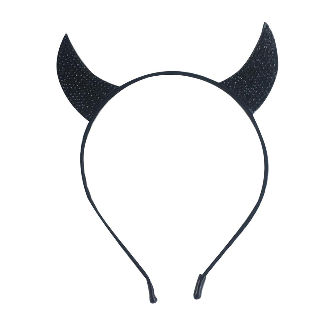 Devil Horns Disco Party Headwear Disco Headband Party Costume Headpieces Sparkly Devil Horns Cool Ghosted Horns