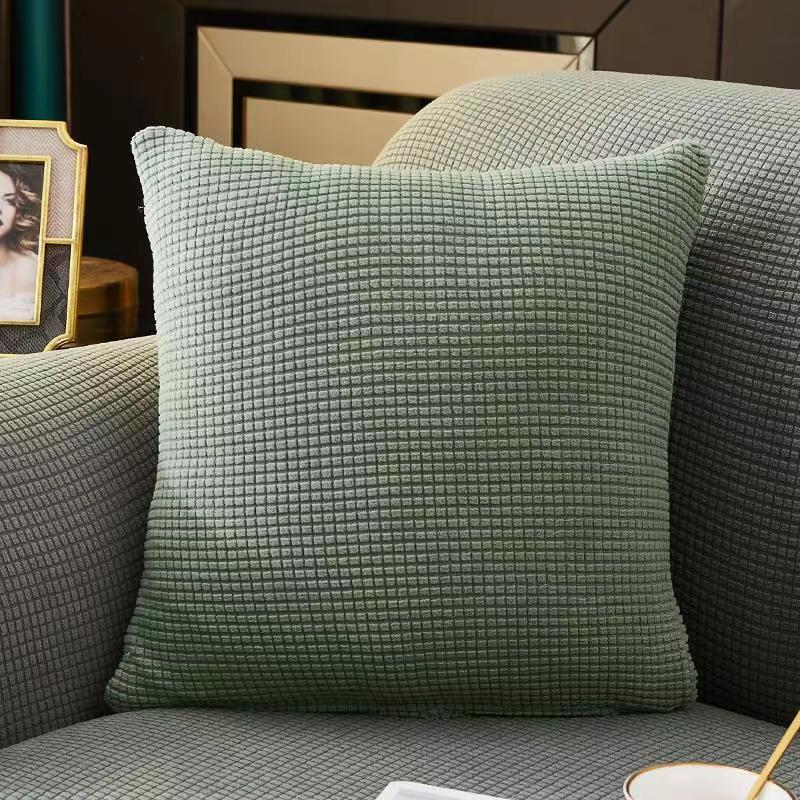 Solid Color Living Room Waffle Honeycomb Square Pillow Cushion Cover Cushion Cover Simple Sofa Pillow Cushion Cushion Cover