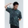 HM dryMove Loose Fit Cotton Feel Sport Teal Teal Pattern