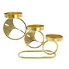 Gold Iron Art Candlestick for Wedding, Valentine's Day & Christmas Dining Table or Bar Decor