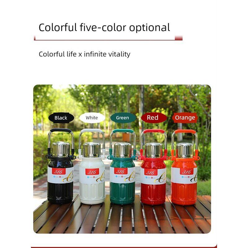Insulation Pot Large Capacity Insulation Cup Men and Women Water Cup 316 Stainless Steel Kids Student Drop-Resistant Travel Teapot