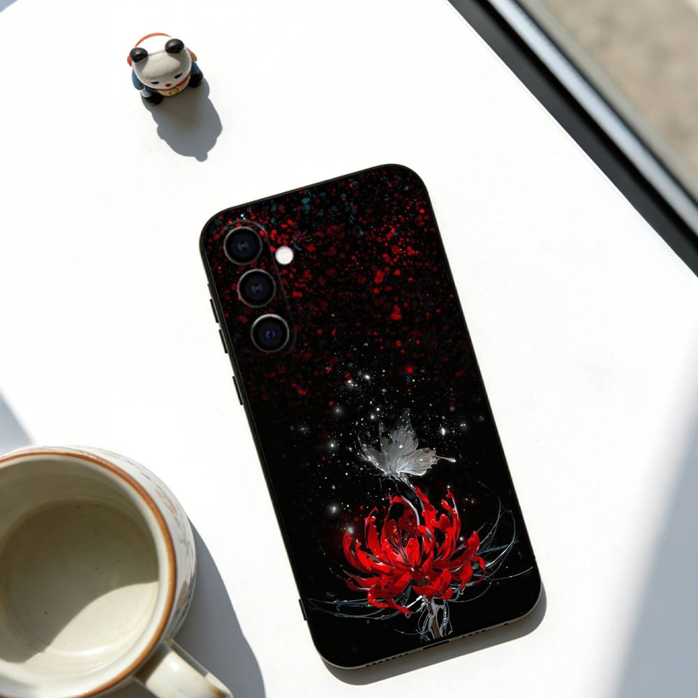 Flower of Hell Phone Case For Samsung Galaxy A73,A72,A71,A70,A53,A52,A51,Others Soft Black Cover