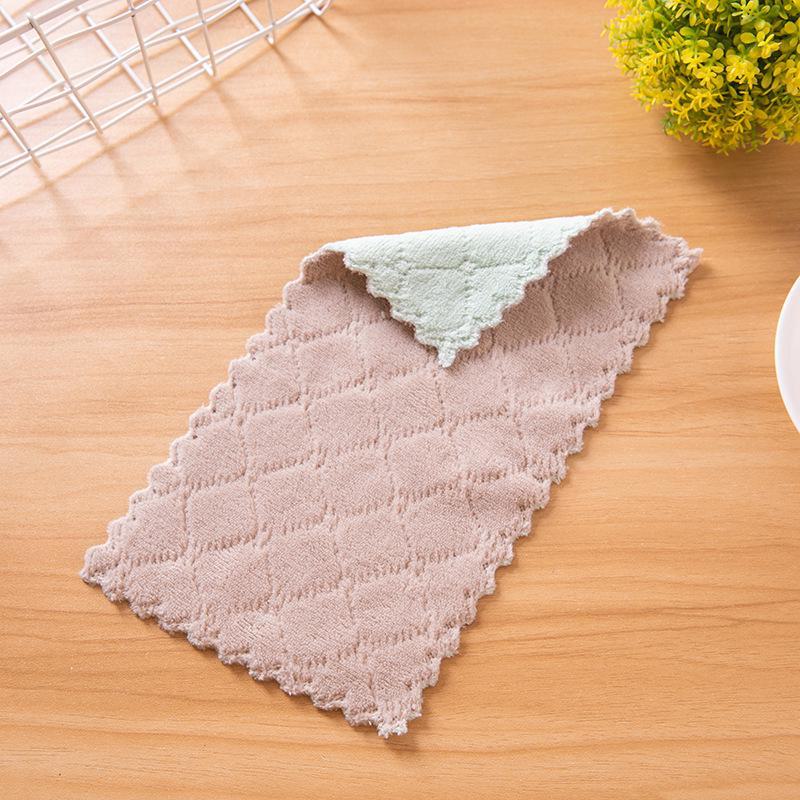 Мягкие и впитывающие одноразовые полотенца из кораллового флиса для кухни