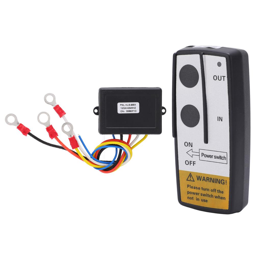 Комплект дистанционного управления беспроводной лебедкой с приемником 12 В 24 В, аксессуар дальнего действия 75 футов