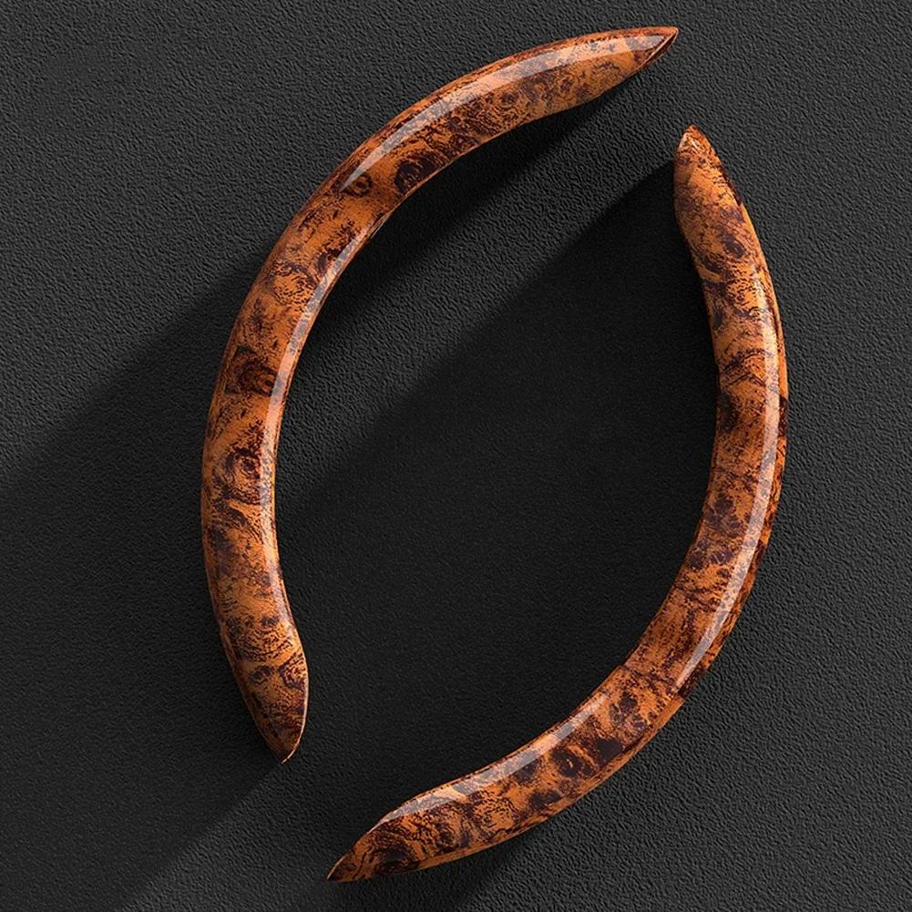 2 шт. чехол рулевого колеса автомобиля из углеродного волокна силикона на заказ противоскользящий усилитель чехол автомобильные аксессуары для Auto Deco 2024