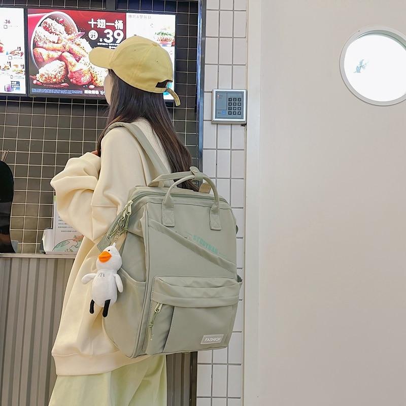 Водонепроницаемый рюкзак для женщин, нейлоновая школьная сумка для ноутбука, милый дорожный женский рюкзак, модные студенческие сумки
