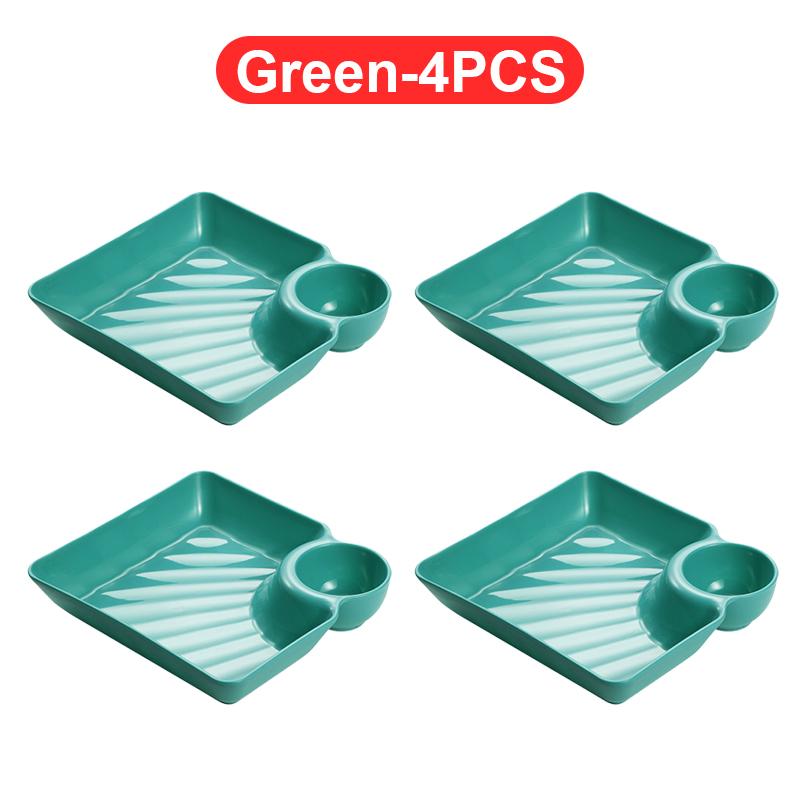 Креативная форма для ракушек Пластиковые тарелки для пельменей с уксусными дисками Суши Картофель фри Завтрак Сухофрукты Косточки Плевательные блюда Посуда