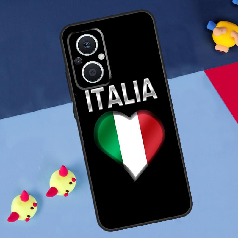 Флаг Италии для OPPO Reno 14F 13F 12F 11F 10 11 12 13 14 Pro 8T 7 8 Lite OPPO Find X6 X5 X8 X9 Pro Чехол