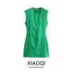 Fashion Style 2024 Spring/Summer New Arrival Women's Clothing Silm Easiest for Match Round Neck Sleeveless Strap Padded Shoulder Dress 2586323