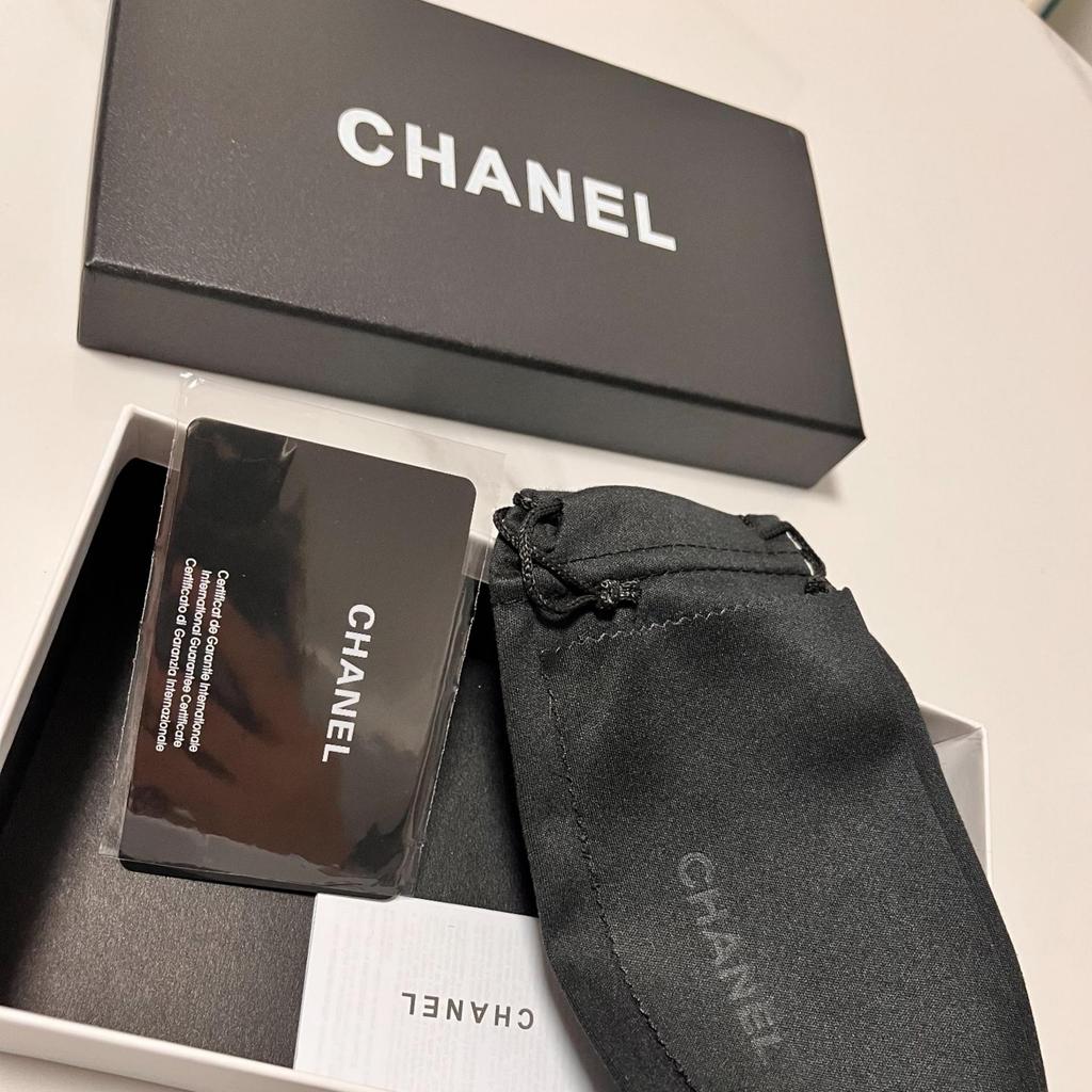 Chanel Черный Стеганый Чехол для Очков из Искусственной Кожи, Роскошный Футляр для Хранения Солнцезащитных Очков