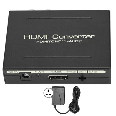 HDMI o Экстрактор HDMI в HDMI SPDIF Оптический для RCA LR o Адаптер 100‑240 В UK Plug